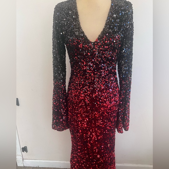 Killstar hexemore black and red sequin dress size medium - Picture 5 of 8